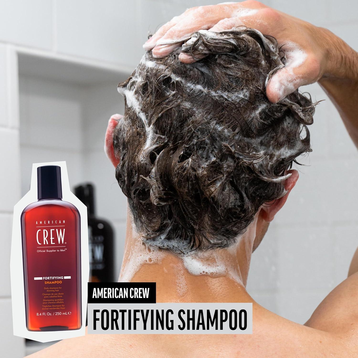 American Crew Men’s Shampoo, Fortifying for Thinning Hair, Refreshes Scalp, 33.8 Fl Oz(8.45 Fl Oz (Pack of 1))