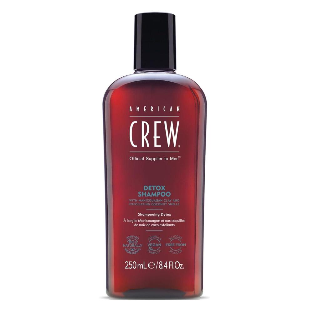 American Crew Detox Shampoo for Men, Naturally Derived, Vegan Formula, Citrus Mint Fragrance, 33.8 Fl Oz(8.45 Fl Oz (Pack of 1))