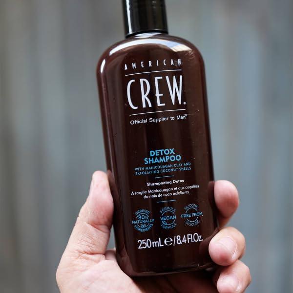 American Crew Detox Shampoo for Men, Naturally Derived, Vegan Formula, Citrus Mint Fragrance, 33.8 Fl Oz(8.45 Fl Oz (Pack of 1))