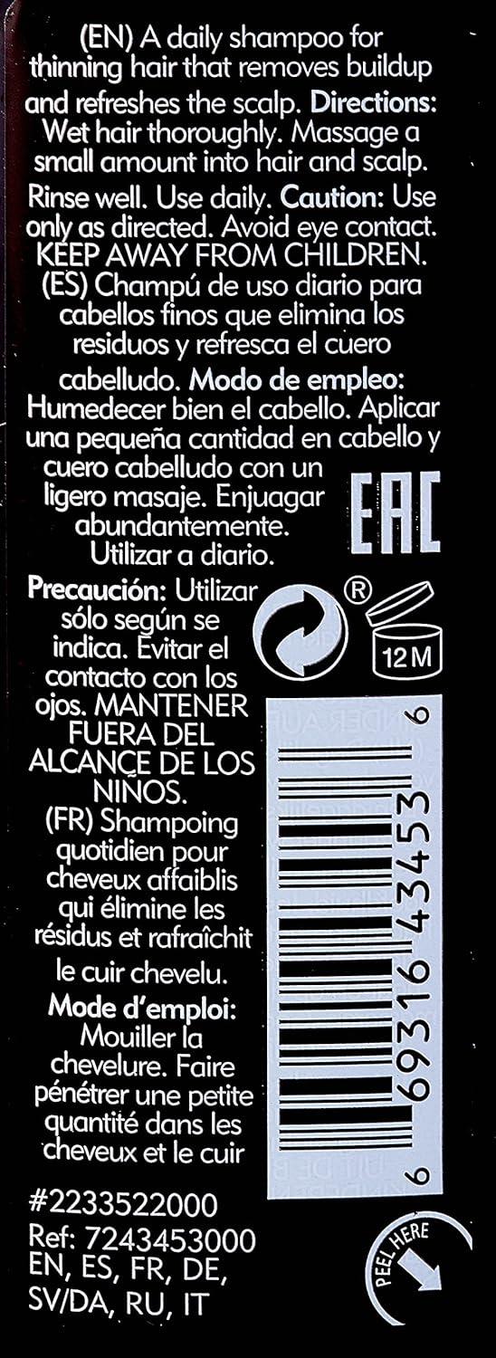 American Crew Men’s Shampoo, Fortifying for Thinning Hair, Refreshes Scalp, 33.8 Fl Oz(3.3 Fl Oz (Pack of 1))
