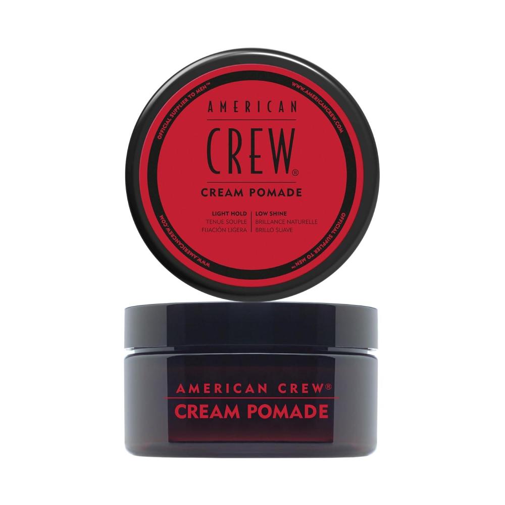 American Crew Men’s Hair Cream Pomade, Like Styling Gel with Light Hold & Low Shine, 3 oz(Cream Pomade)