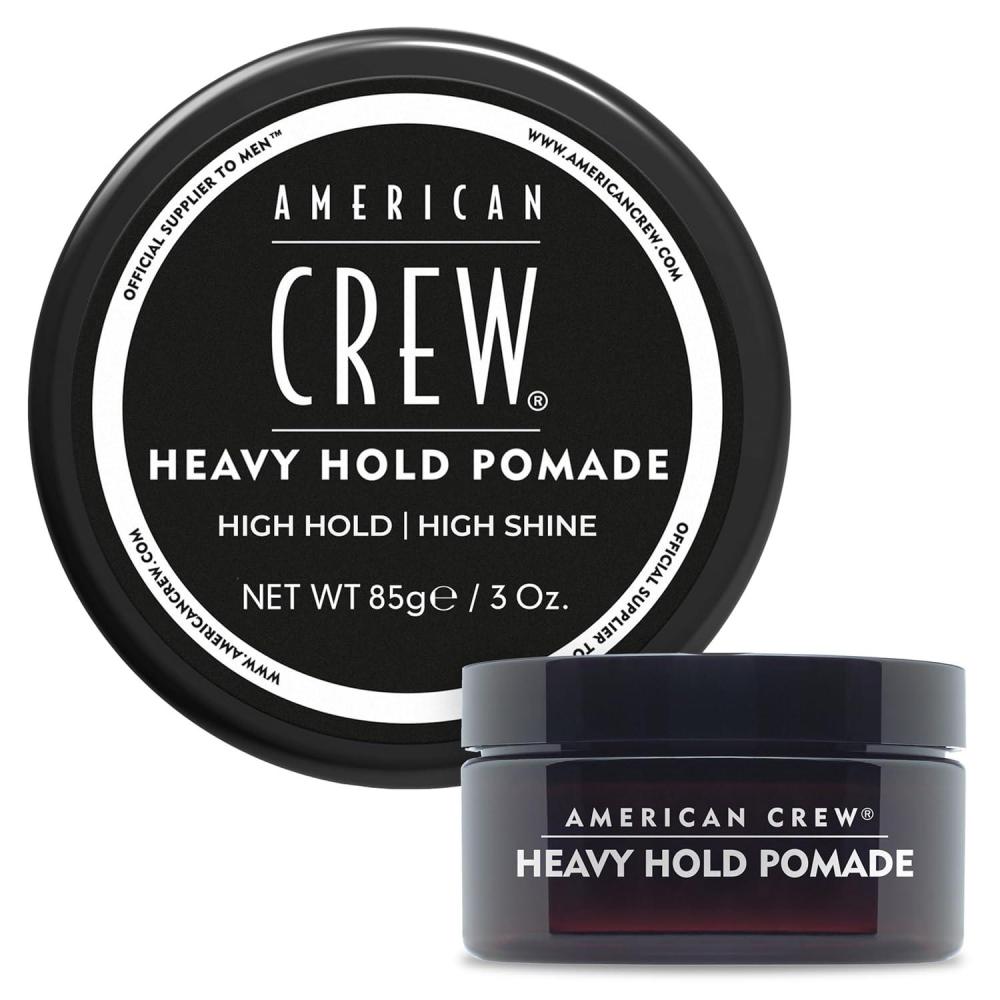 American Crew Men’s Hair Pomade, Like Styling Gel with Heavy Hold & High Shine, 3 oz(subtle and clean scent)
