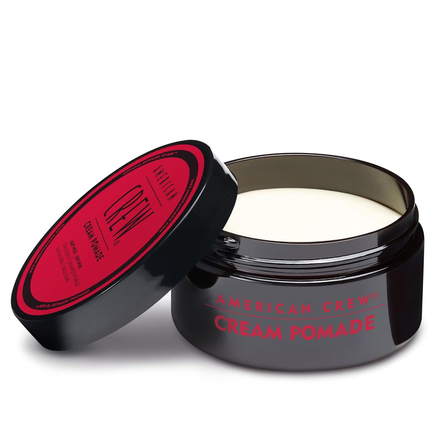 American Crew Men’s Hair Cream Pomade, Like Styling Gel with Light Hold & Low Shine, 3 oz(Natural)