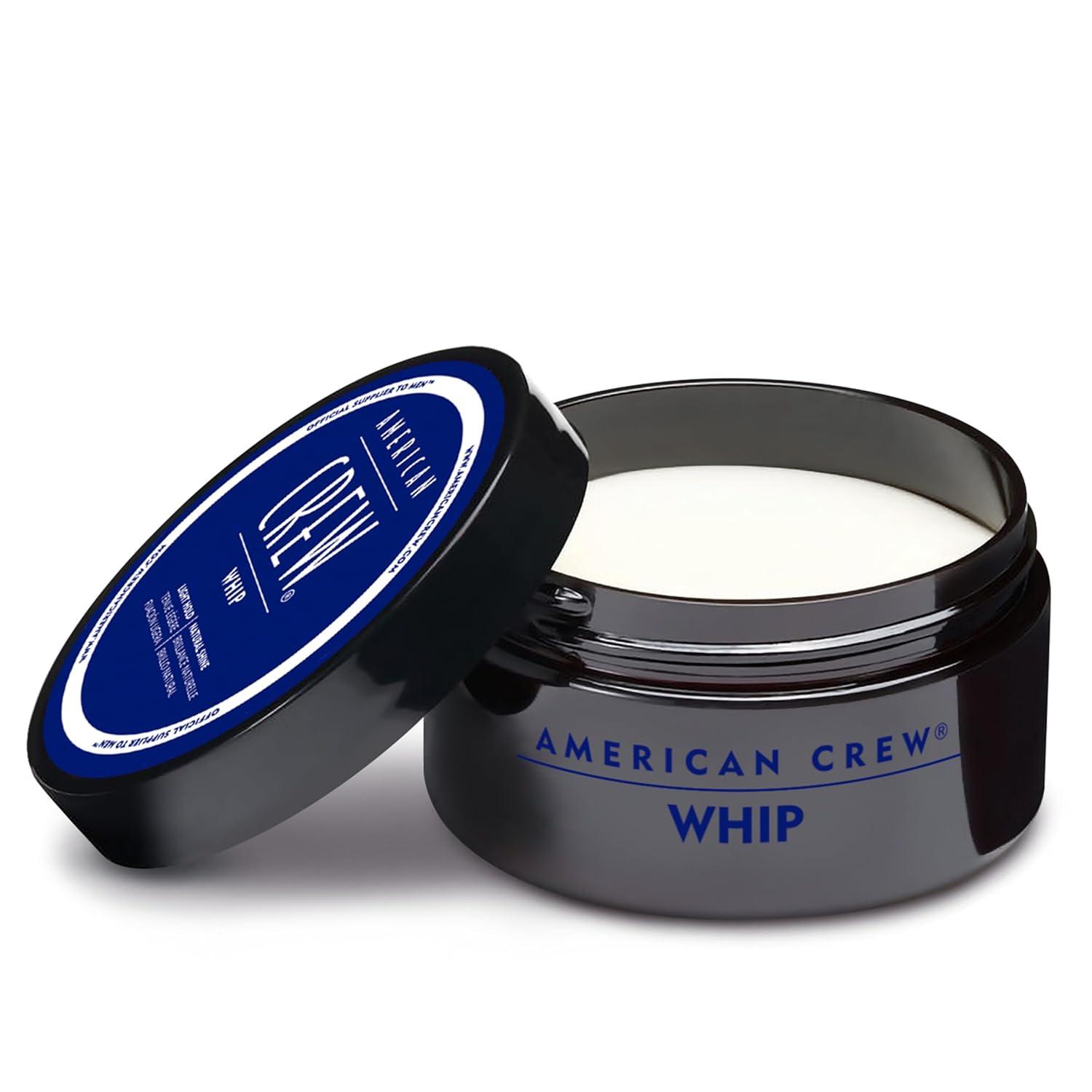 American Crew Men’s Whip Styling Cream, Like Hair Gel with Light Hold & Natural Shine, 3 oz(Natural)