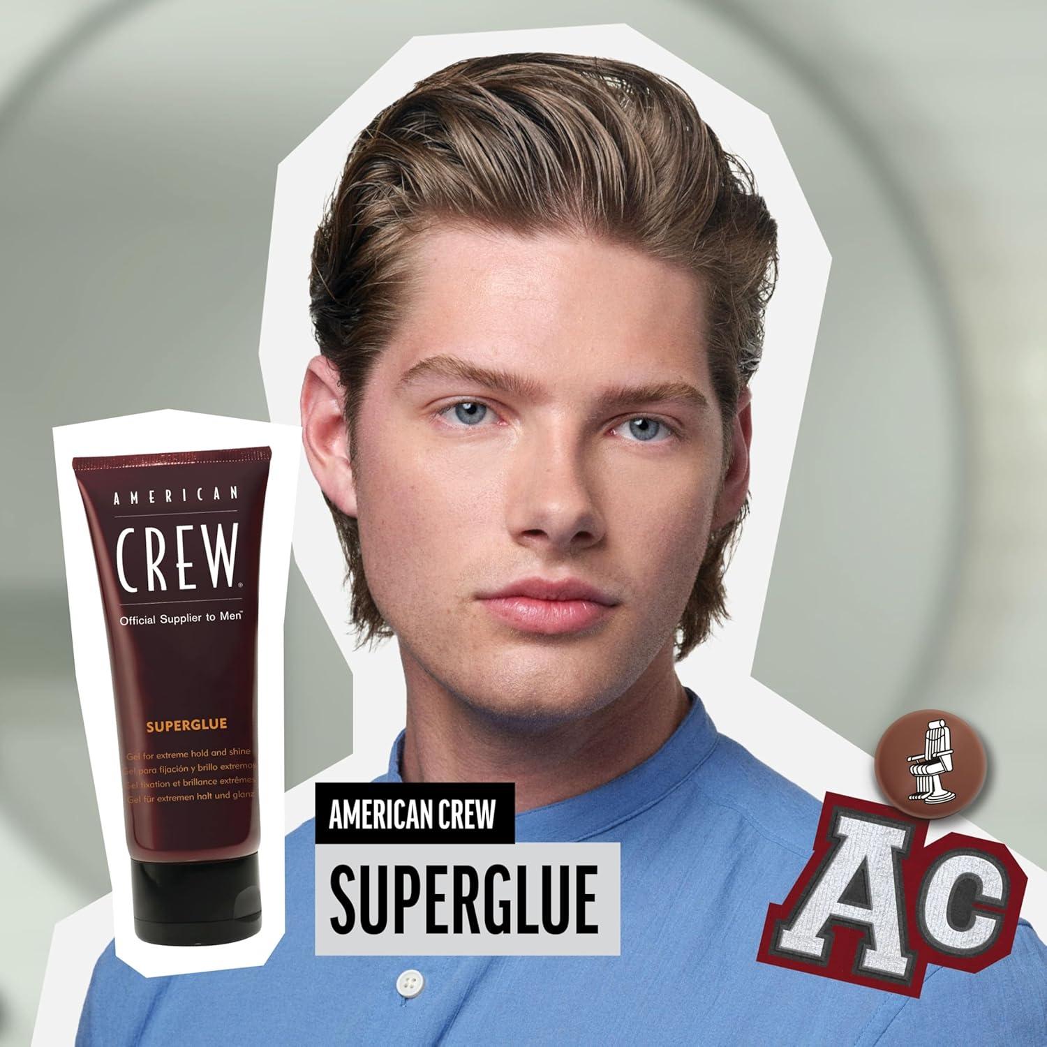 American Crew Men’s Hair Gel, Extreme Hold & Shine, 3.3 Fl Oz
