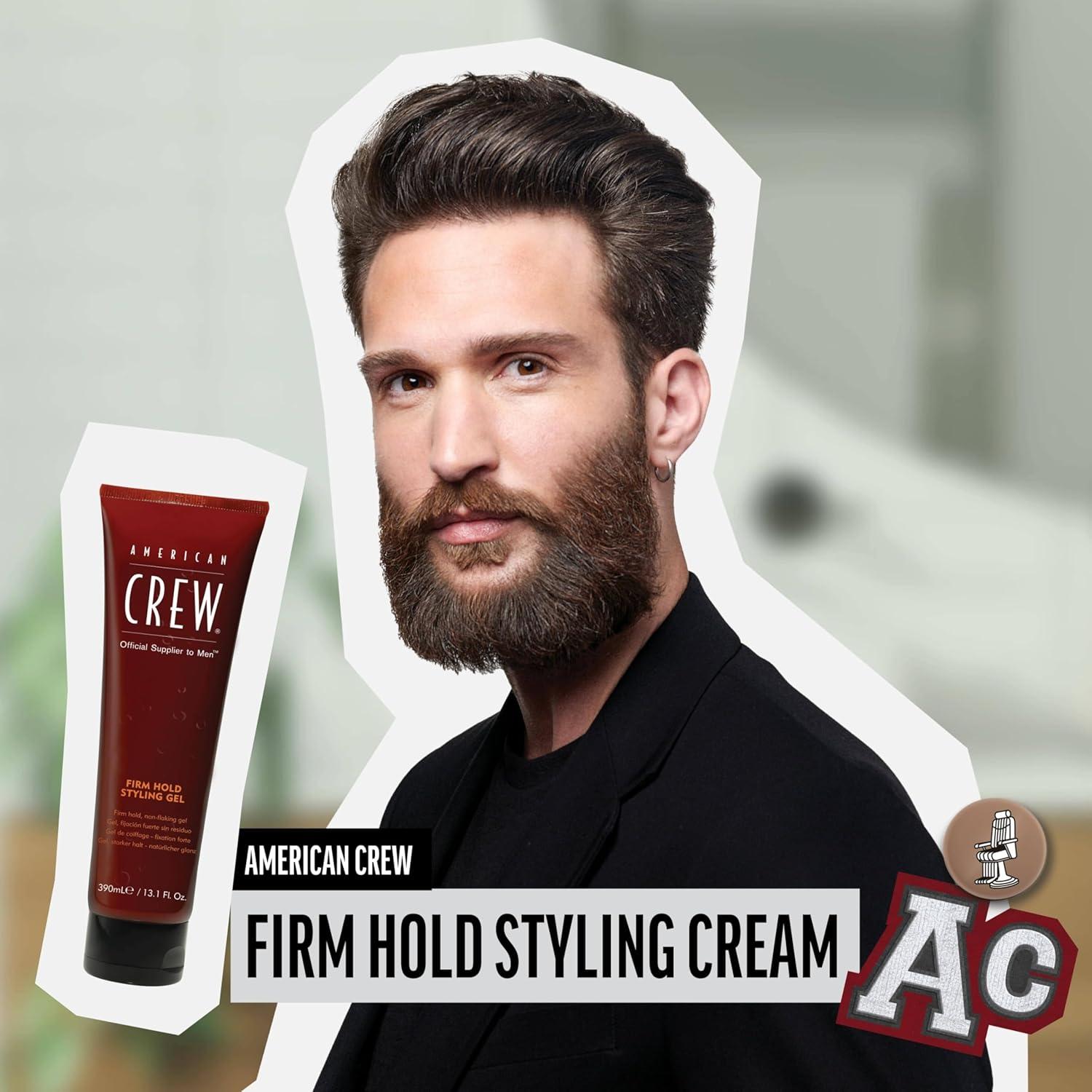 American Crew Men’s Hair Styling Cream, Like Gel with Firm Hold and Low Shine, 3.3 Fl Oz