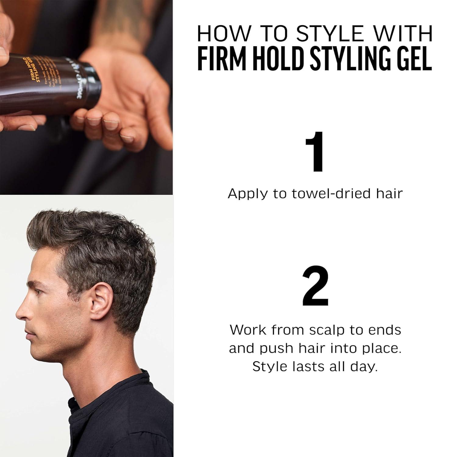 American Crew Men’s Hair Styling Gel, Firm Hold, Non-Flaking, 3.3 fl oz(3.3 Fl Oz (Pack of 2))