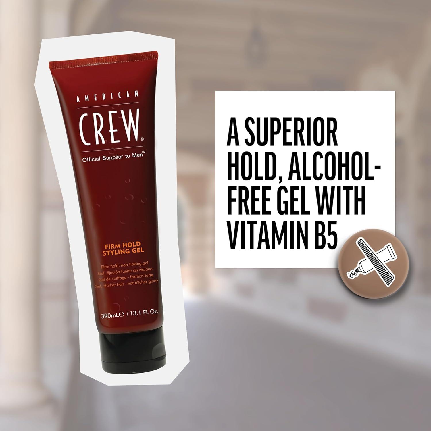 American Crew Men’s Hair Styling Gel, Firm Hold, Non-Flaking, 3.3 fl oz(8.4 Fl Oz (Pack of 1))