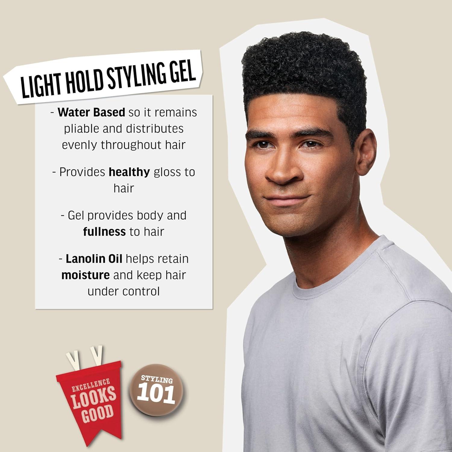 American Crew Men’s Hair Gel, Light Hold Styling Product, 13.1 fl oz(Light Hold)