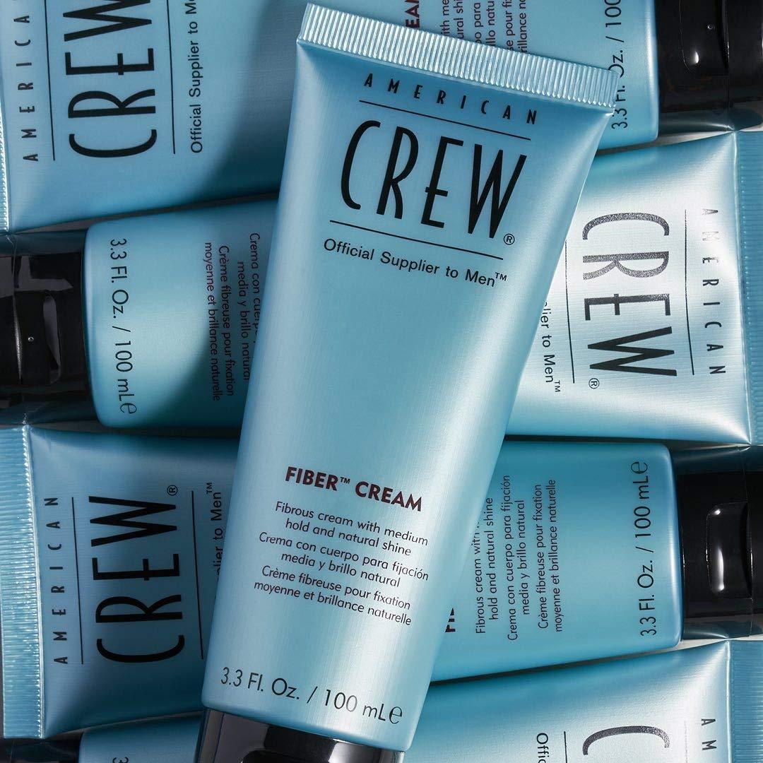 American Crew Men’s Fiber Cream, Like Hair Gel with Medium Hold & Natural Shine, 3.3 Fl Oz(Fiber Cream)