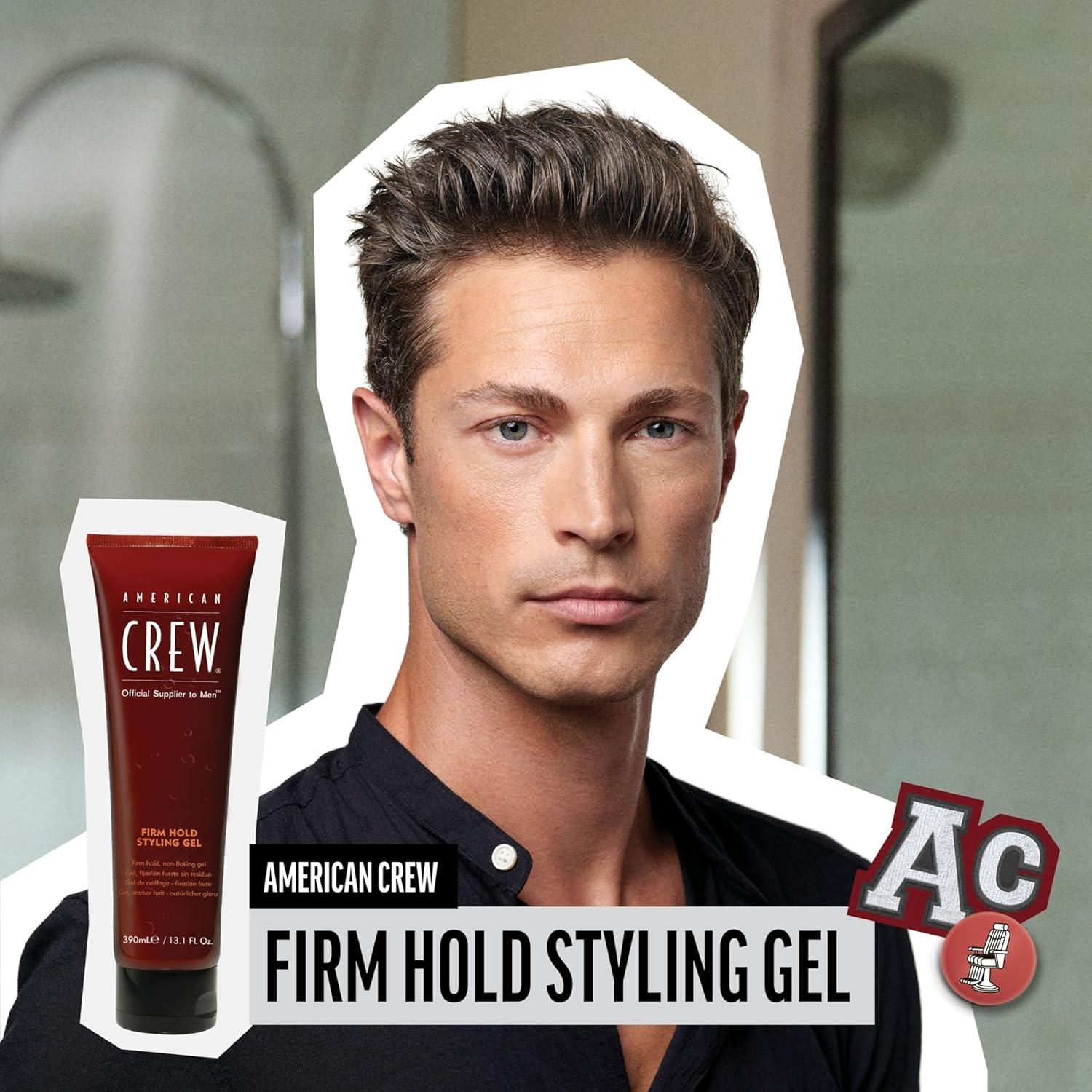 American Crew Men’s Hair Styling Gel, Firm Hold, Non-Flaking, 3.3 fl oz(13.1 Fl Oz (Pack of 1))