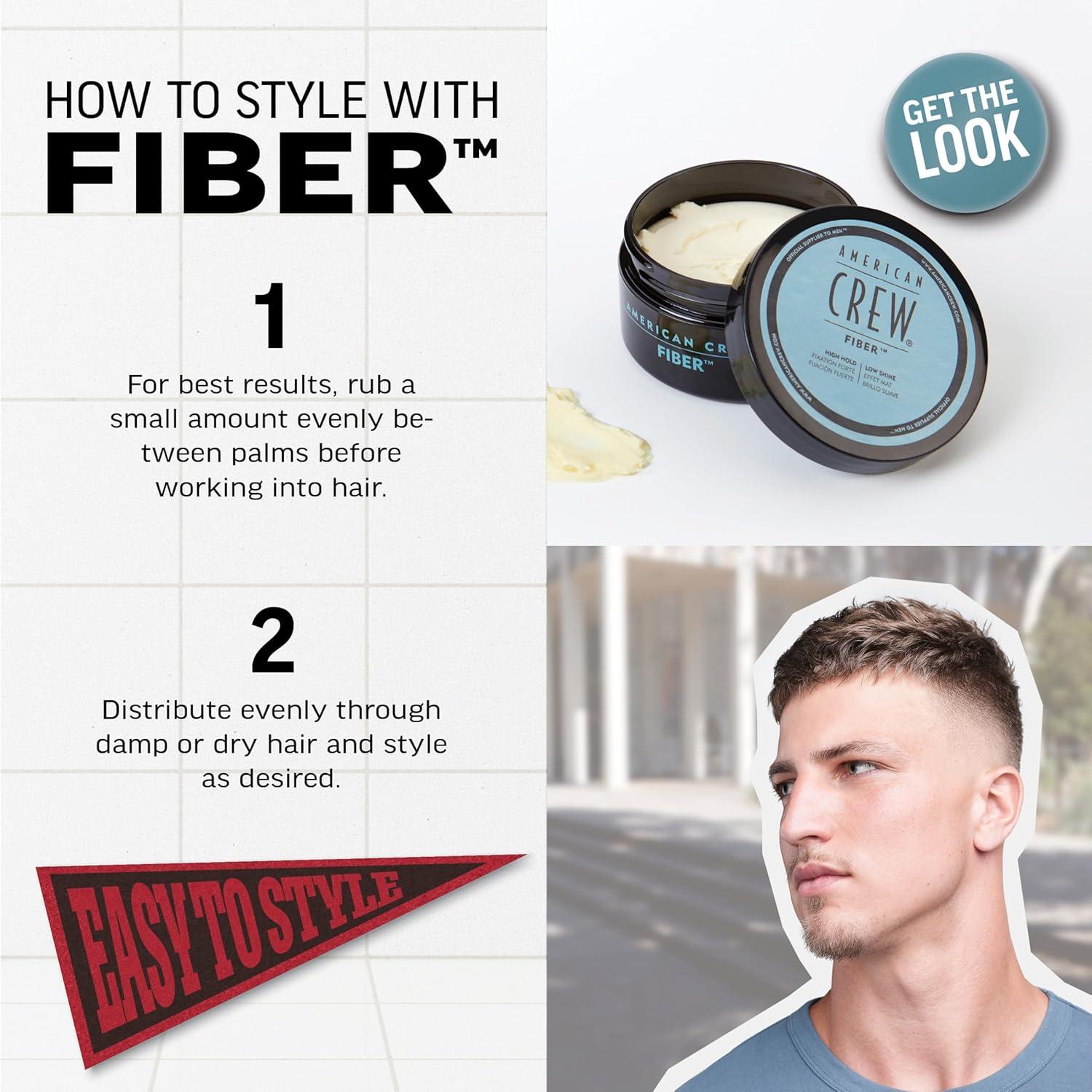 American Crew Men’s Hair Fiber, Like Hair Gel with High Hold & Low Shine, 3 oz(1.7 Ounce (Pack of 1))