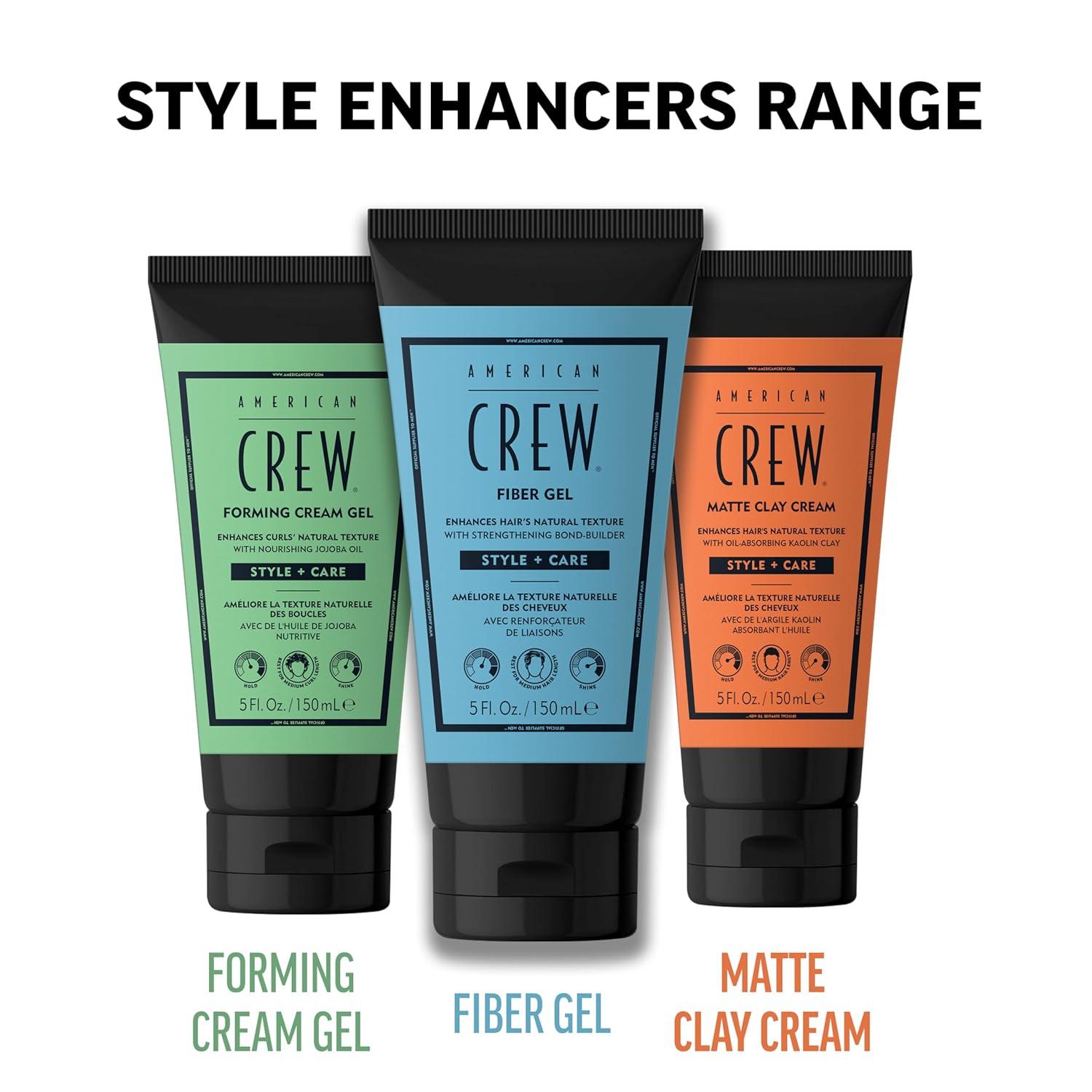 AMERICAN CREW Forming Cream Gel, Hybrid Curl Defining Hair Cream For Men, Medium Hold With Anti-frizz Protection, 5 fl oz