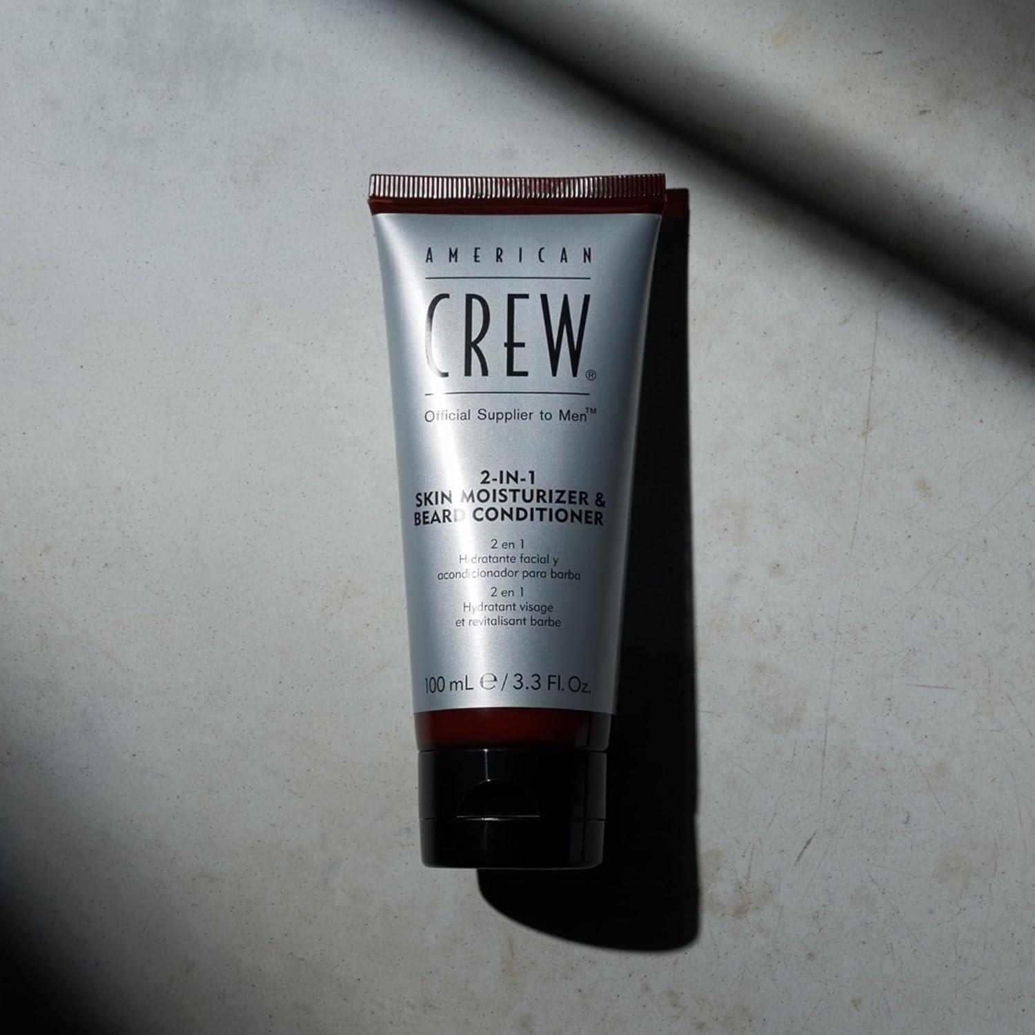 American Crew Skin Moisturizer and Beard Conditioner for Men, 2-in-1, 3.3 Fl Oz