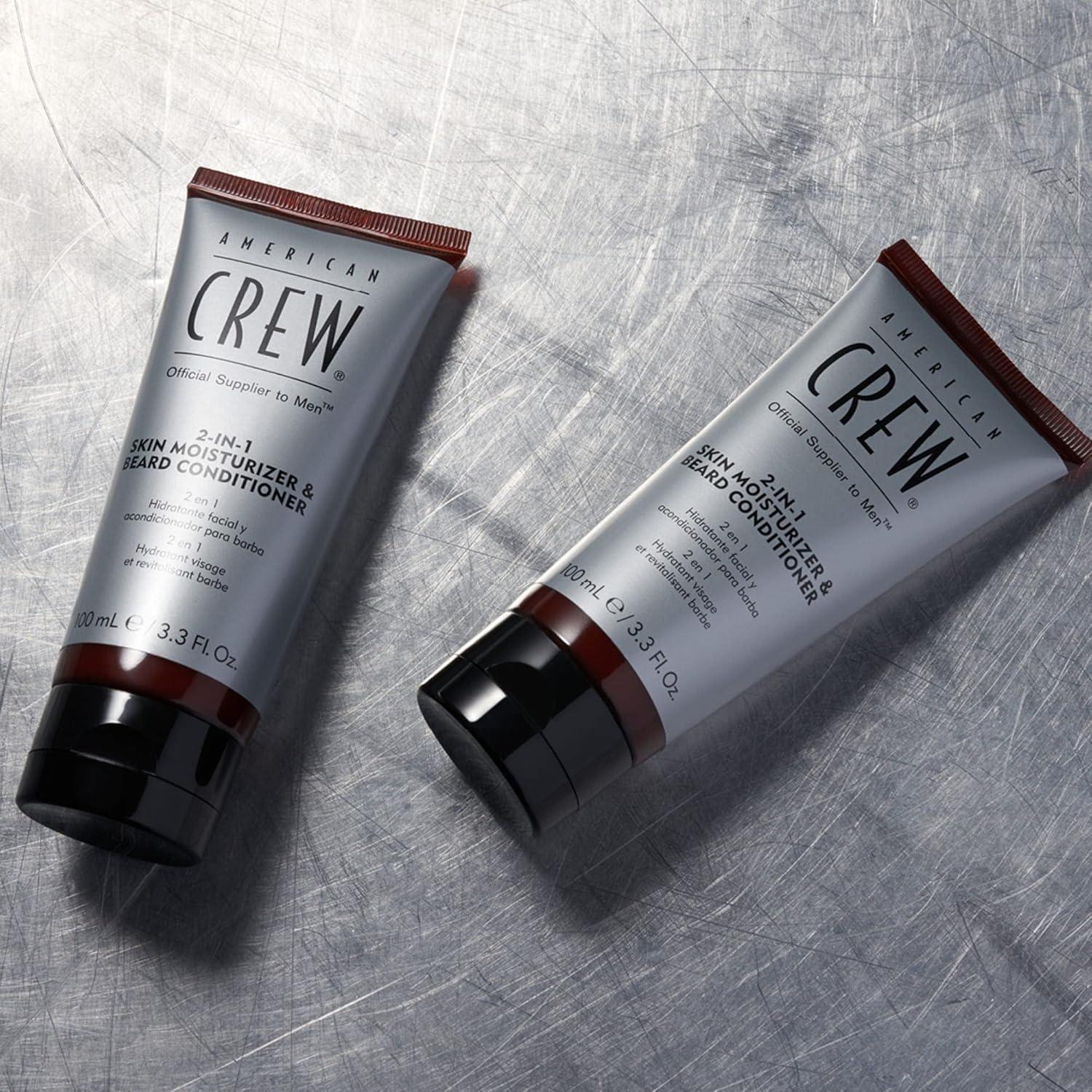 American Crew Skin Moisturizer and Beard Conditioner for Men, 2-in-1, 3.3 Fl Oz